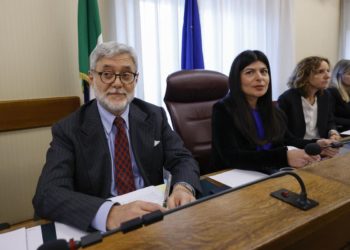 Il procuratore nazionale antimafia Giovanni Melillo durante l'audizione in merito all'inchiesta di Perugia, Roma, 6 marzo 2024 (Ansa)