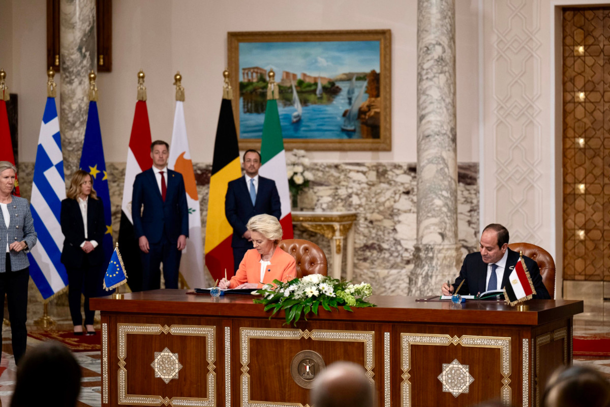 La missione di alcuni leader europei, tra cui Giorgia Meloni e Ursula von der Leyen, al Cairo per il meeting Europa-Egitto con Abdel Fattah Al-Sisi, 17 marzo 2024