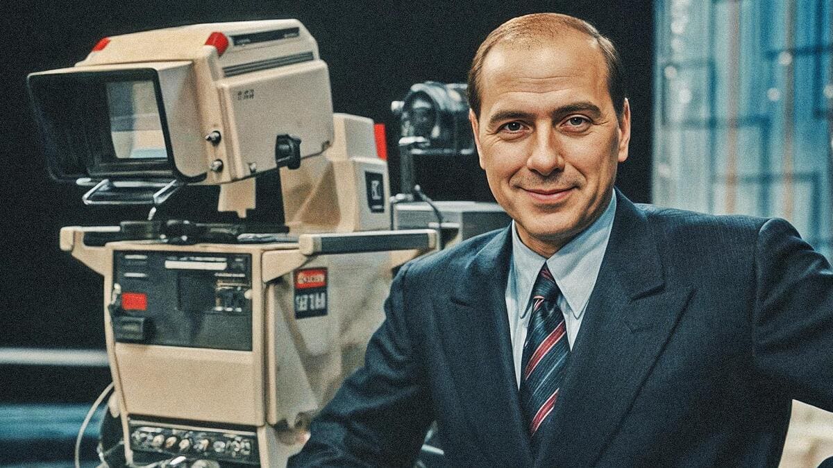 Silvio Berlusconi in un frame della serie Netflix "Il giovane Berlusconi"