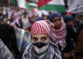 Manifestazione Palestina Parigi woke