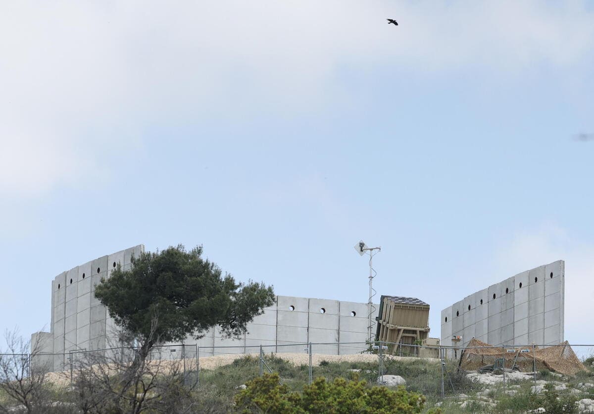 La difesa Iron Dome israeliana nei pressi di Gerusalemme (Ansa)