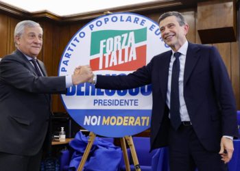 Antonio Tajani con Maurizio Lupi, Roma 9 aprile 2024 (Ansa)