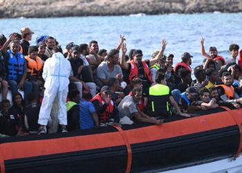 Operazione di soccorso di migranti a Lampedusa