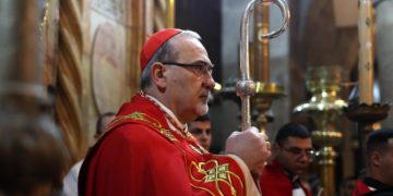 Il patriarca latino di Gerusalemme, cardinale Pierbattista Pizzaballa (Ansa)