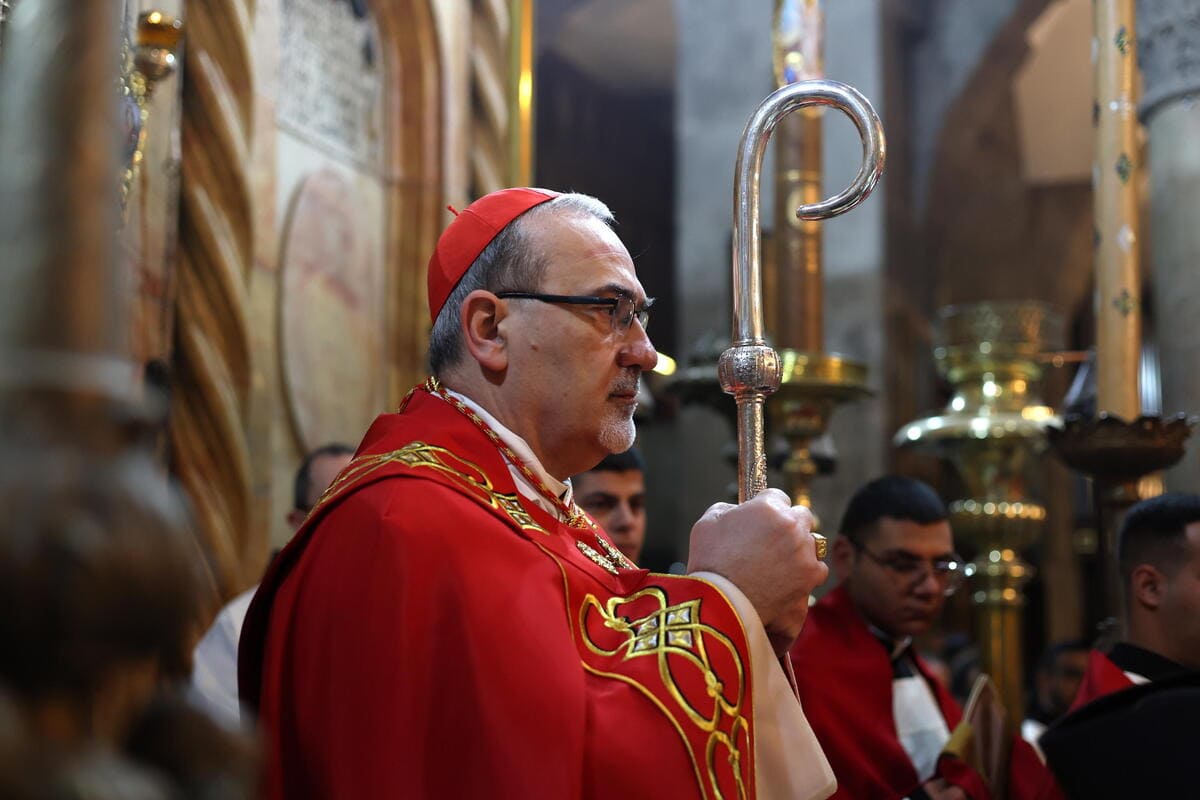 Il patriarca latino di Gerusalemme, cardinale Pierbattista Pizzaballa (Ansa)