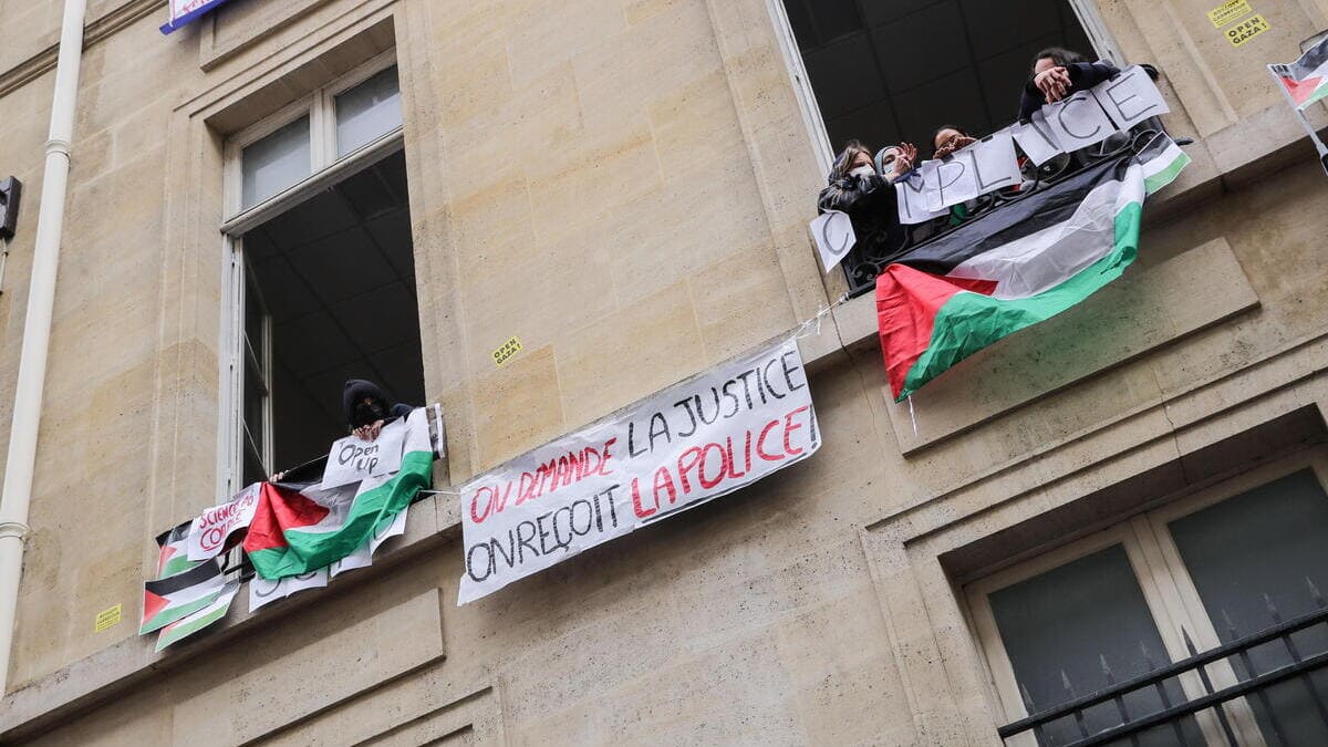 Studenti pro Palestina in Francia occupano Sciences Po