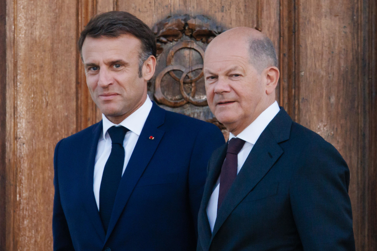 Il presidente francese Emmanuel Macron e il cancelliere tedesco Olaf Scholz