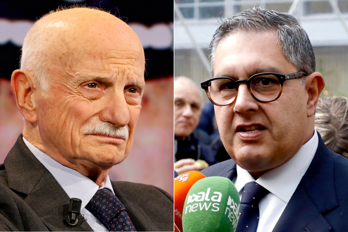 Il generale Mario Mori e il governatore della Liguria Giovanni Toti