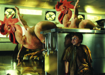 Chicken Park di Jerry Calà, parodia di Jurassic Park