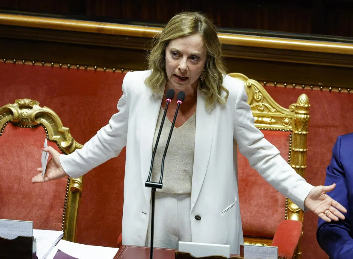 Giorgia Meloni al Senato, 26 giugno 2024 (Ansa)