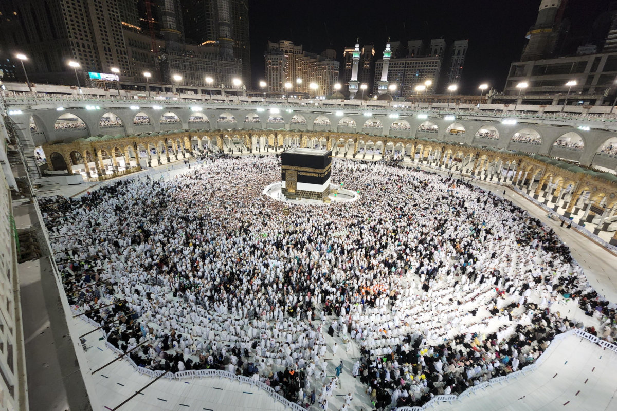 Pellegrini musulmani alla Mecca per l’Hajj