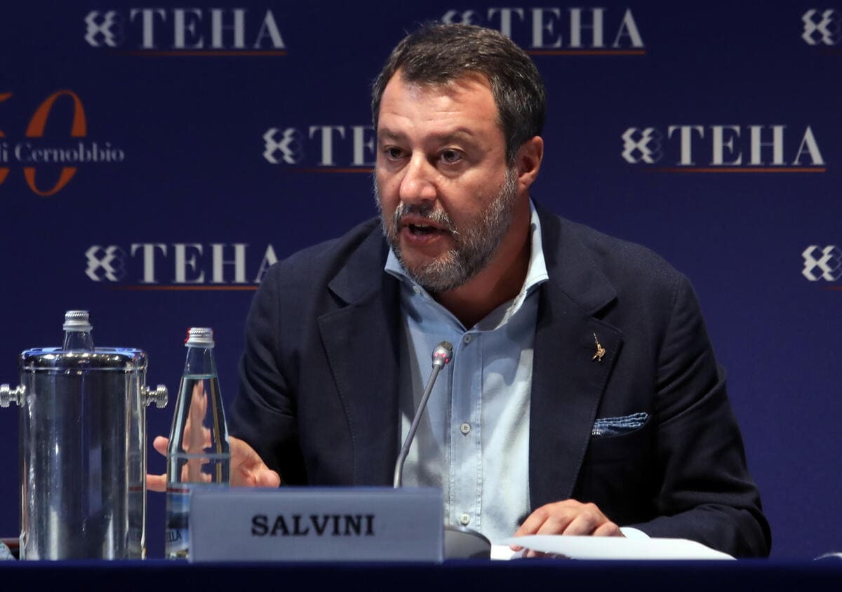 Il ministro delle Infrastrutture e dei Trasporti e vice presidente del Consiglio dei ministri Matteo Salvini, 8 settembre 2024 (Ansa)