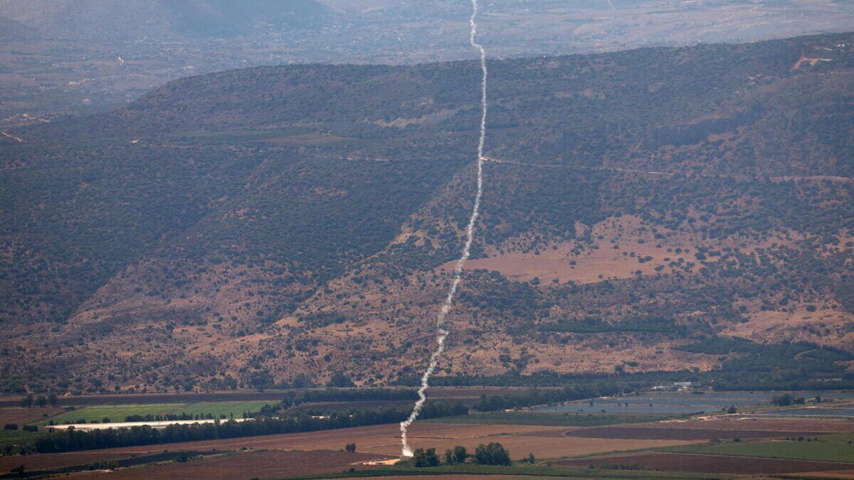 Il sistema Iron Dome in azione, Nord Israele, 17 settembre 2024 (foto Ansa)