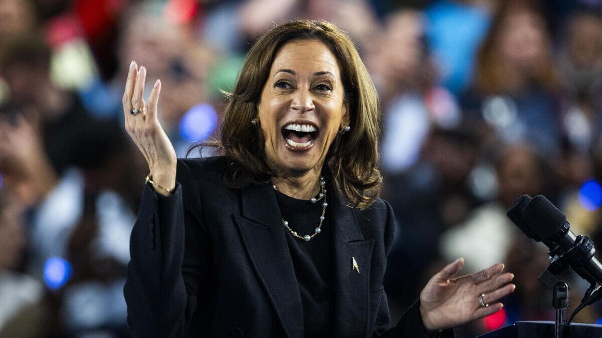 Kamala Harris durante un comizio in Pennsylvania