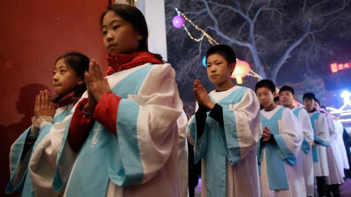 Giovani cristiani in Cina