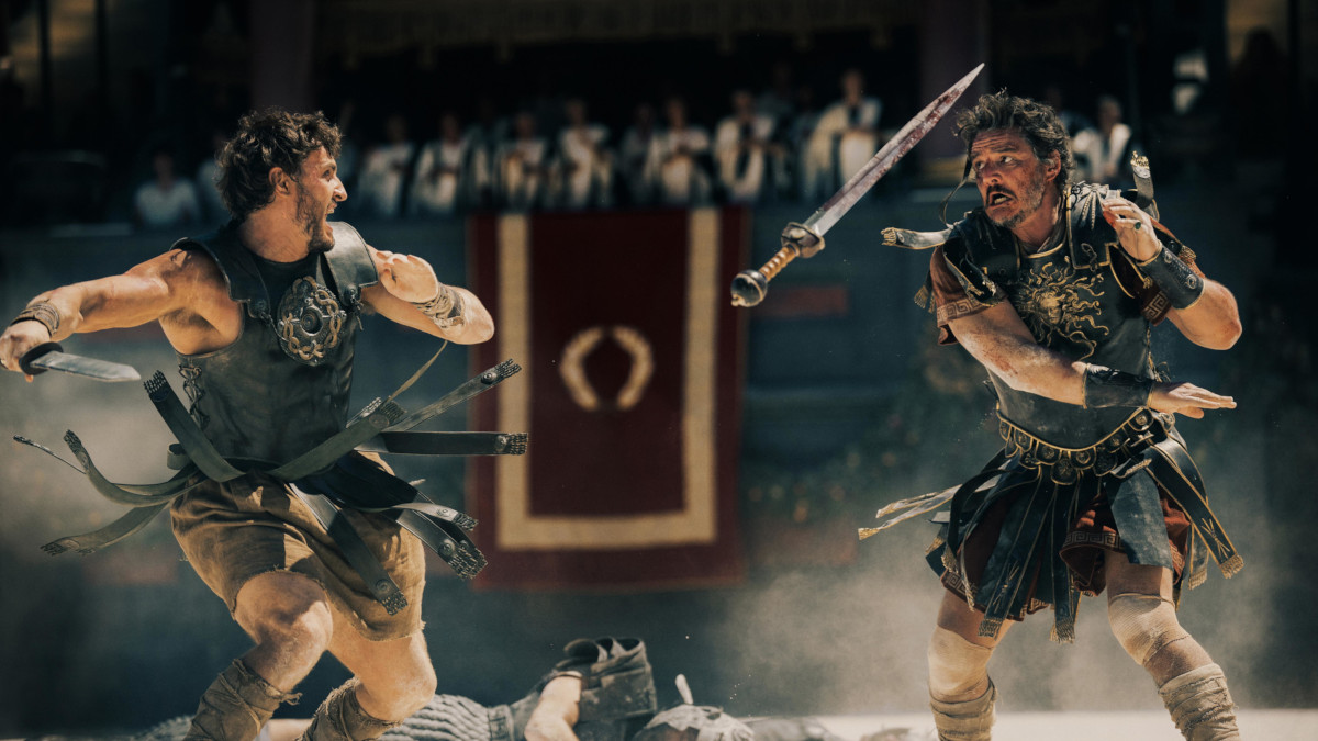 Fotogramma del film “Il gladiatore II” di Ridley Scott