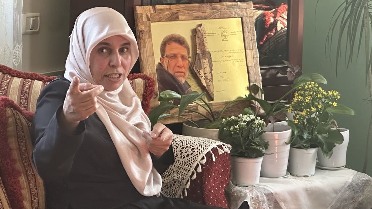 Iman, moglie di Noel Barghouti (foto G. Giojelli)