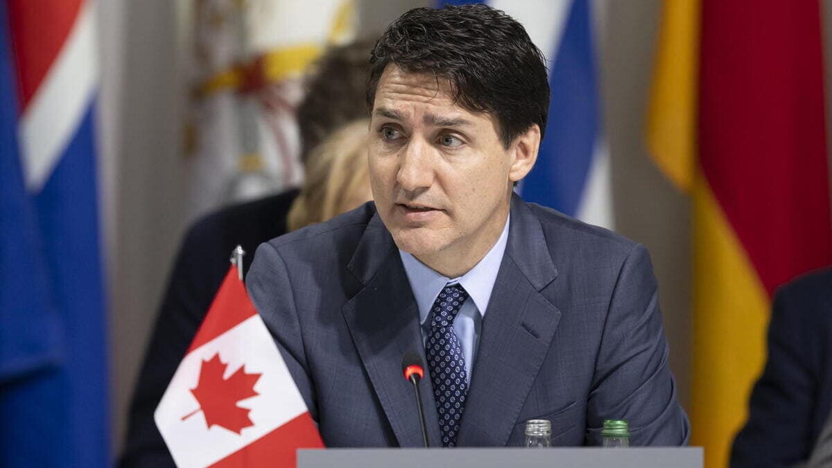 Il primo ministro del Canada, Justin Trudeau, Lucerna, Svizzera, 16 giugno 2024 (foto Ansa)