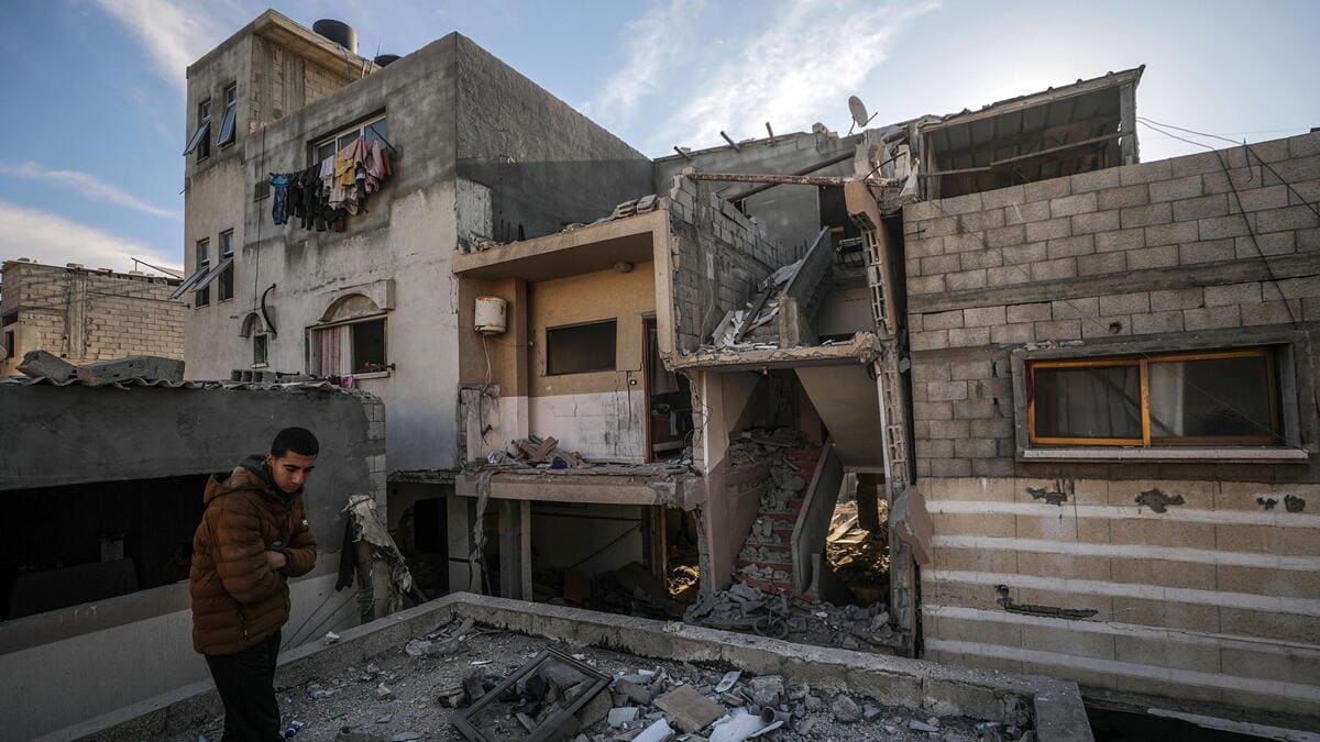Striscia di Gaza, 9 gennaio 2025 (foto Ansa)