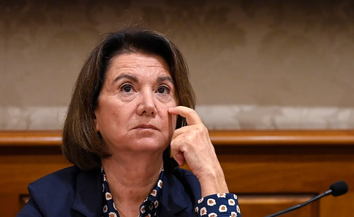 Eugenia Roccella, ministra per la Famiglia, la natalità e le pari opportunità (foto Ansa)