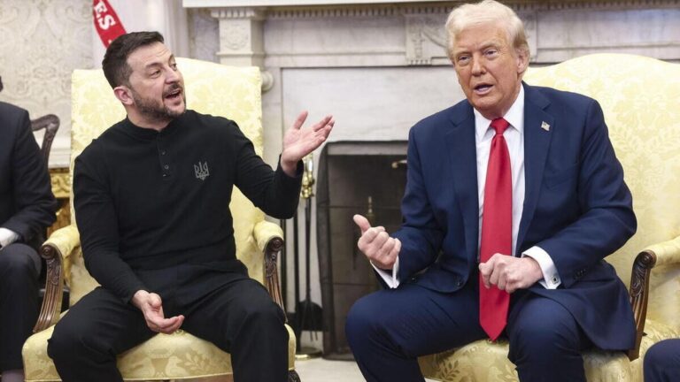 Trump e Zelensky litigano. Putin e Xi brindano