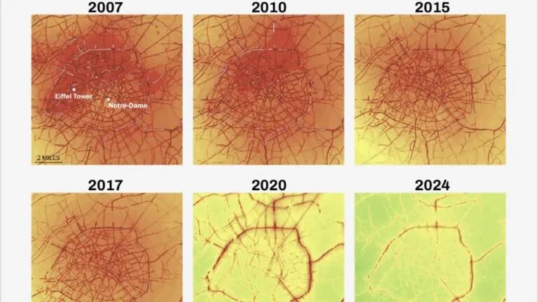 A Parigi l’aria è meno inquinata grazie ai divieti per le auto? No