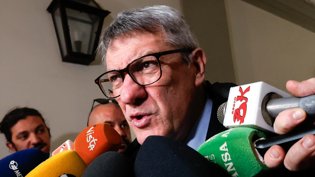 Maurizio Landini, segretario generale della Cgil (foto Ansa)