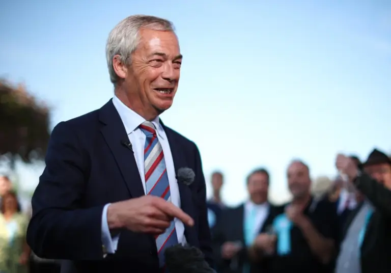 Il leader di Reform Uk Nigel Farage (foto Ansa)