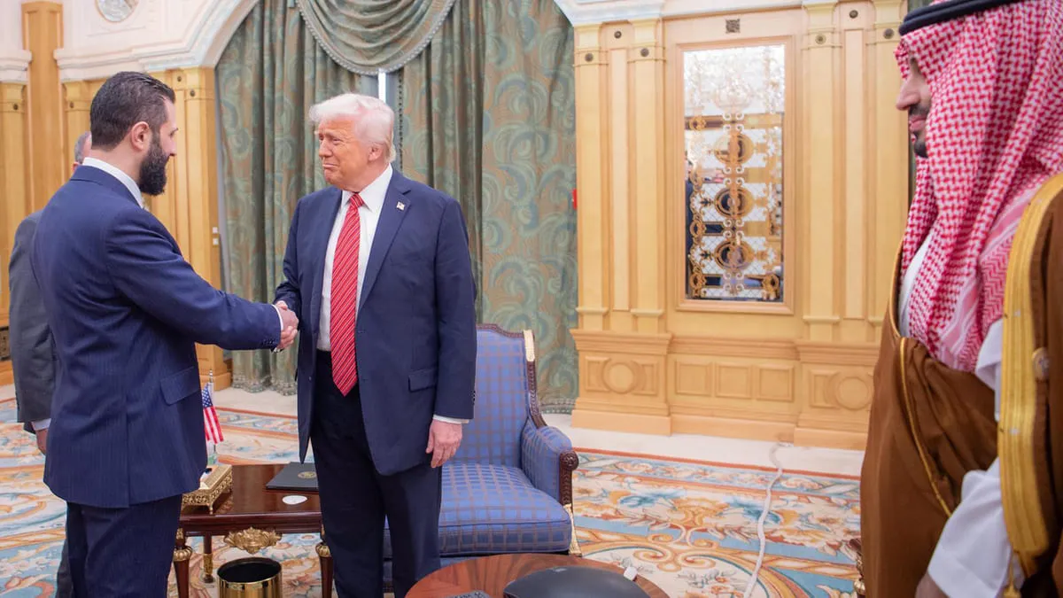 Donald Trump incontra a Riyad Ahmed al-Sharaa,