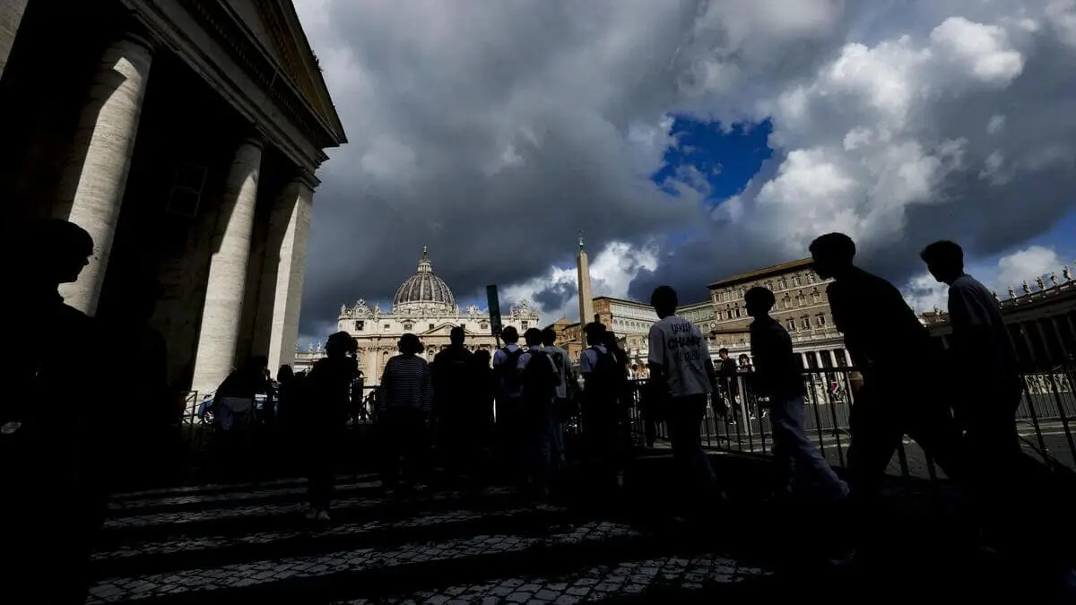 Piazza San Pietro, Città del Vaticano (Foto Ansa)