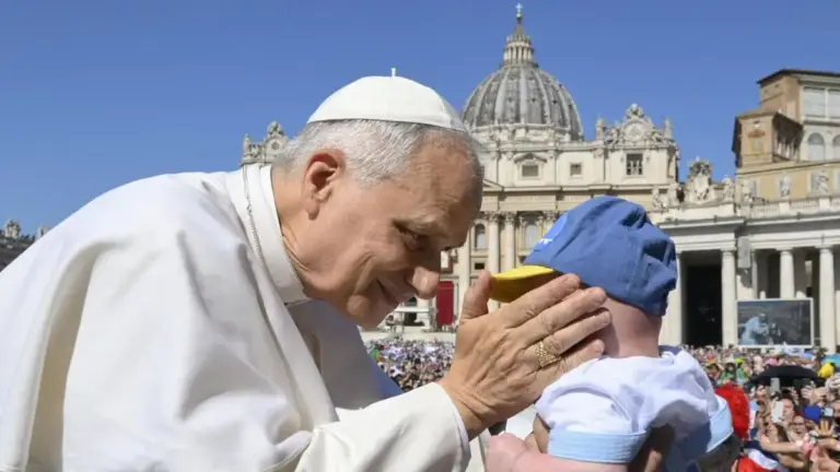 Papa Leone XIV, Giubileo delle famiglie, Vaticano, 1 giugno 2025 (Foto Ansa)
