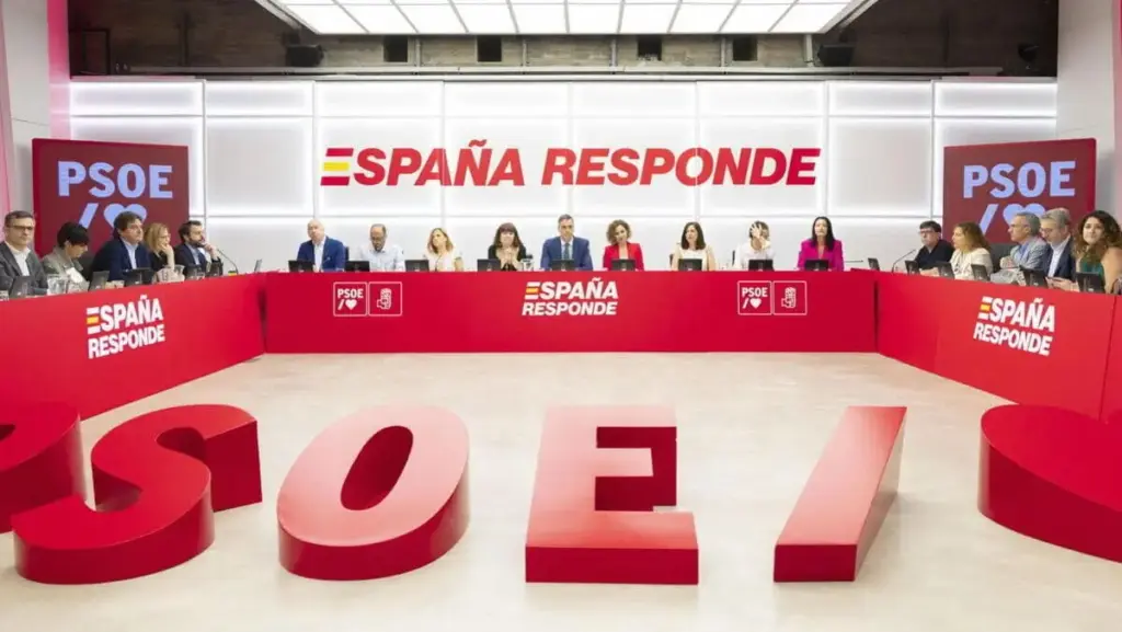 Pedro Sánchez alla riunione federale del Partito socialista spagnolo (Psoe) a Madrid