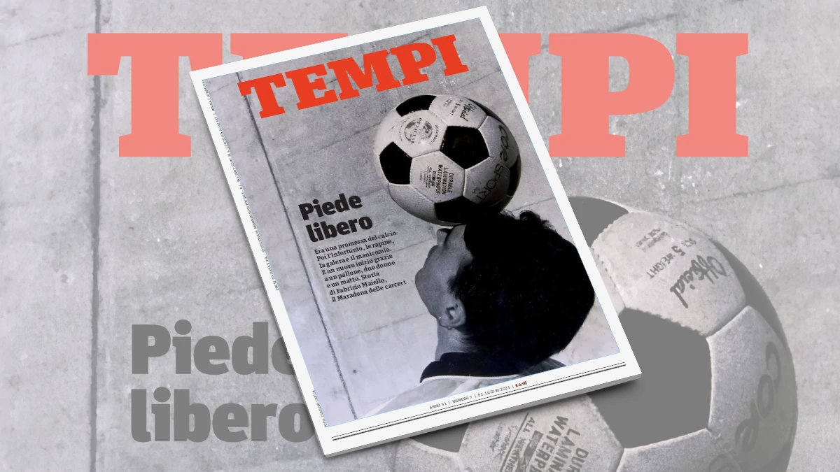 La copertina del numero di luglio 2025 di Tempi, dedicata alla storia di Fabrizio Maiello, conosciuto come il “Maradona delle carceri”