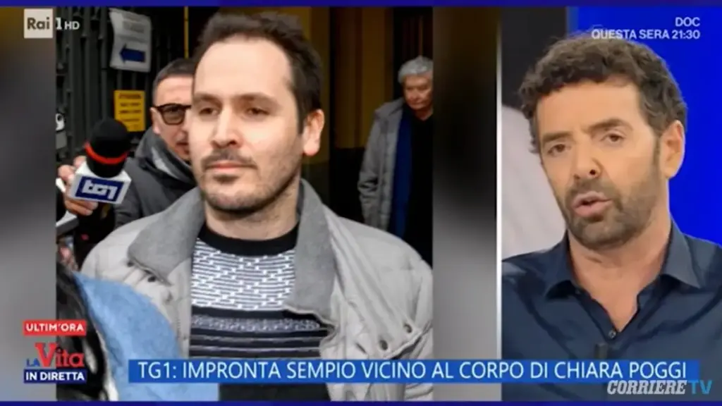 L'annuncio dell'esclusiva del Tg1: «Impronta di Sempio vicino al corpo di Chiara Poggi»