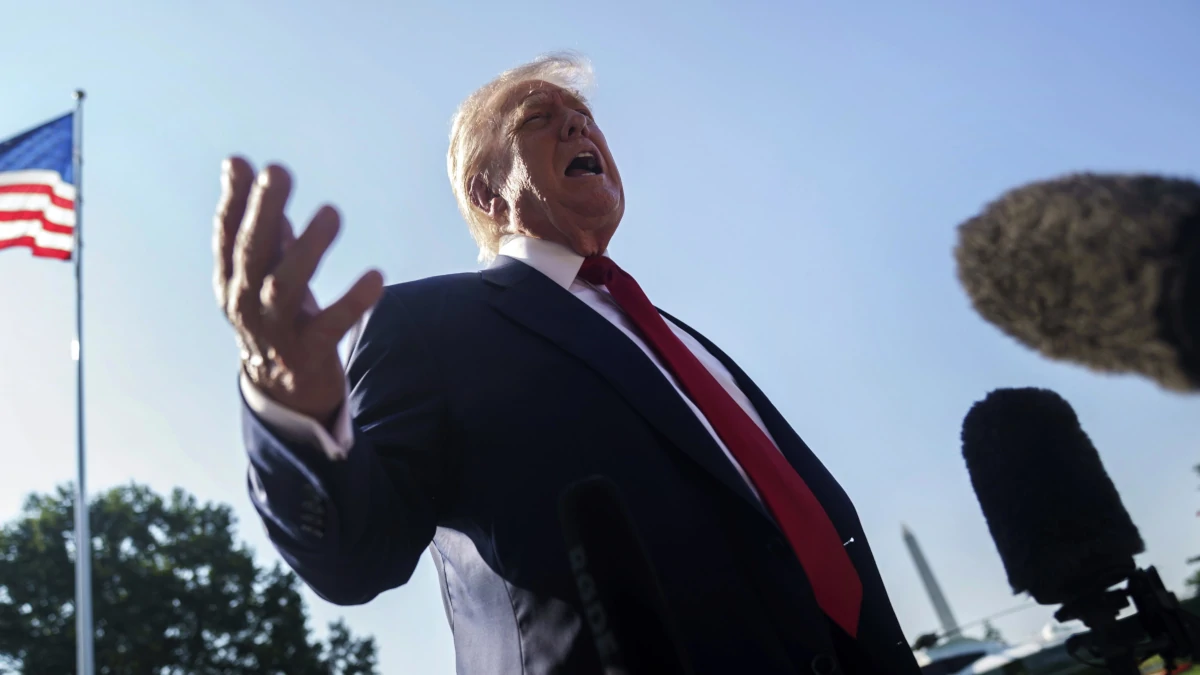 Il presidente americano Donald Trump (foto Ansa)