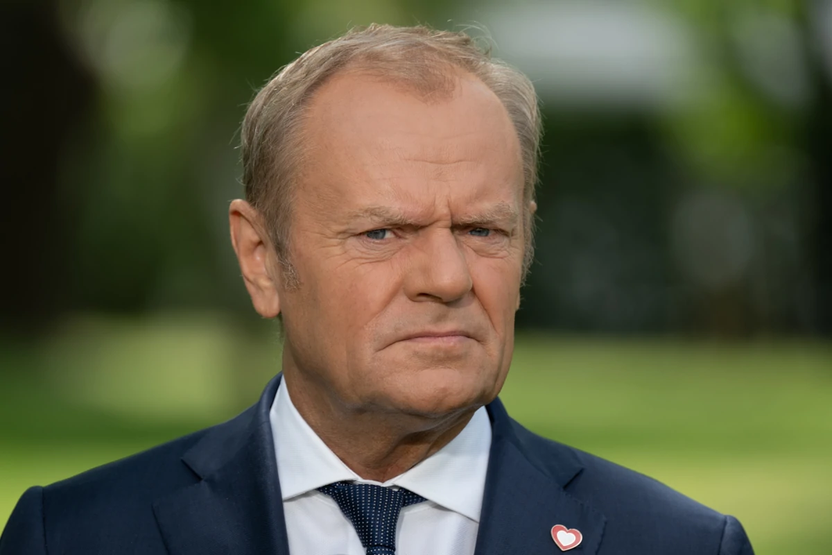 Il primo ministro polacco Donald Tusk (foto Ansa)