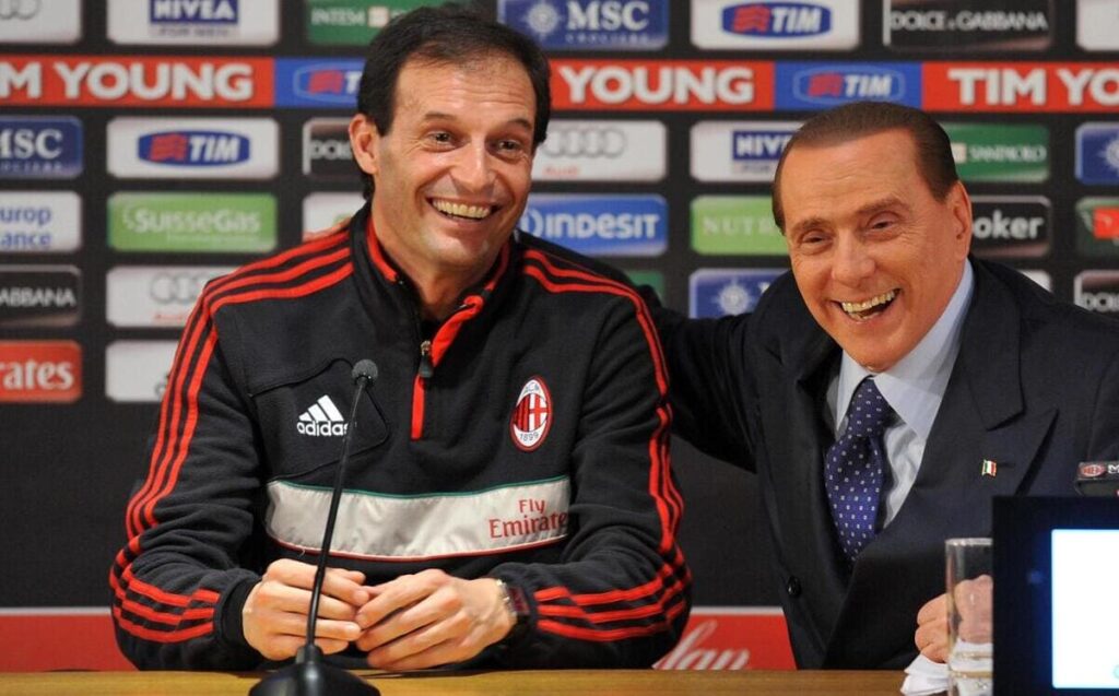 Massimiliano Allegri Silvio Berlusconi Milan