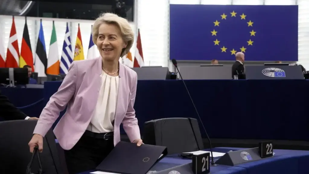 La presidente della Commissione europea, Ursula von der Leyen
