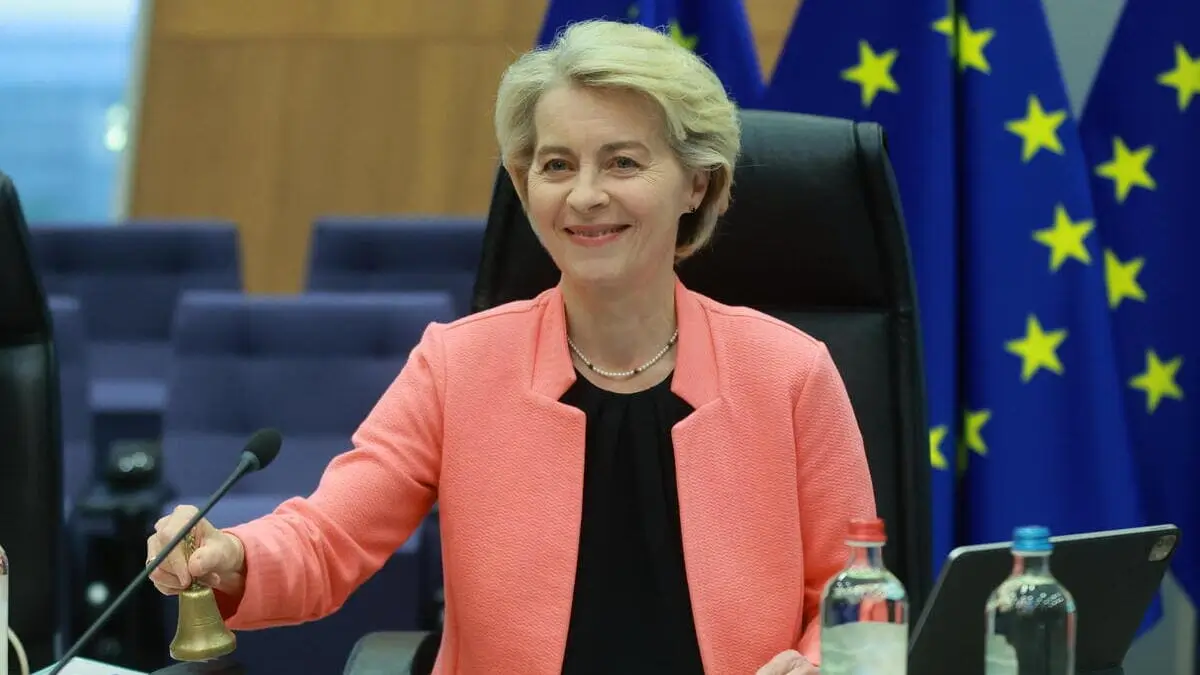 La presidente della Commissione europea Ursula von der Leyen