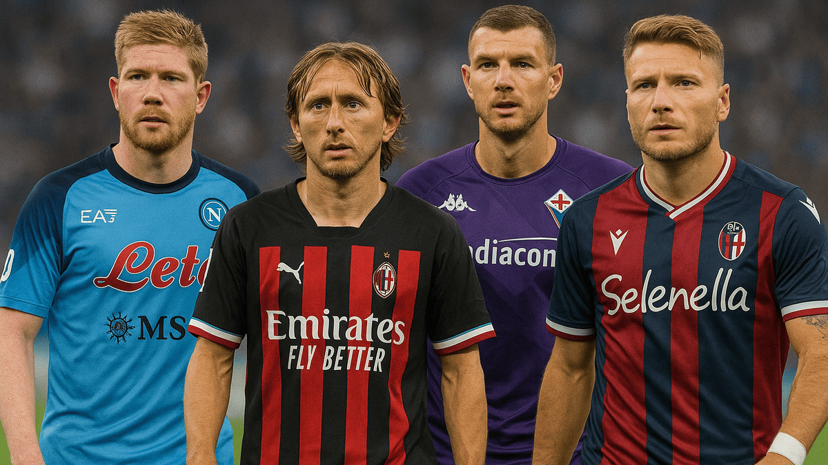 Serie A De Bruyne Modric Dzeko Immobile