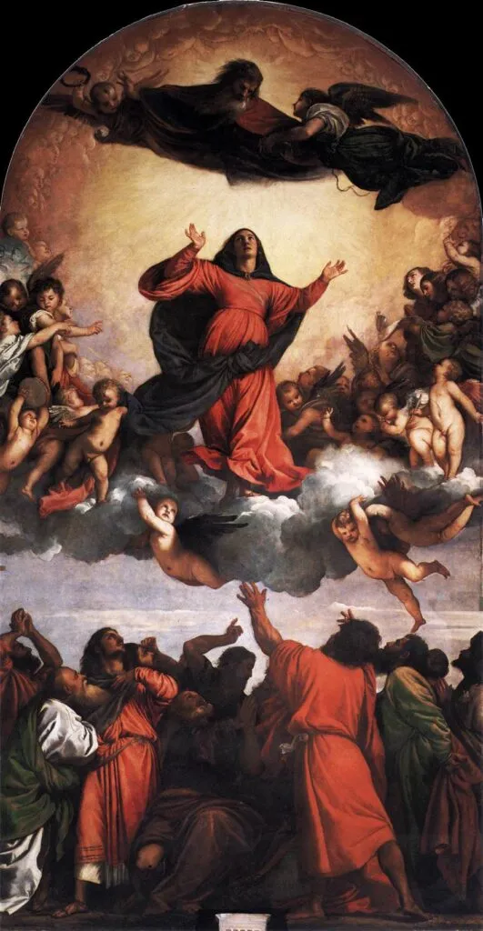 Tiziano Vecellio, pala dell'Assunta, Venezia, Basilica dei Frari