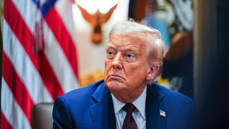 Il presidente americano Donald Trump nello Studio Ovale