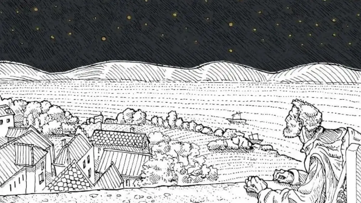 Particolare di un disegno dalla mostra “Un tesoro in vasi di creta. Ermanno ‘lo storpio’ chiamato a guardare in alto” (22 - 27 agosto 2025, Meeting di Rimini, Piazza C5)