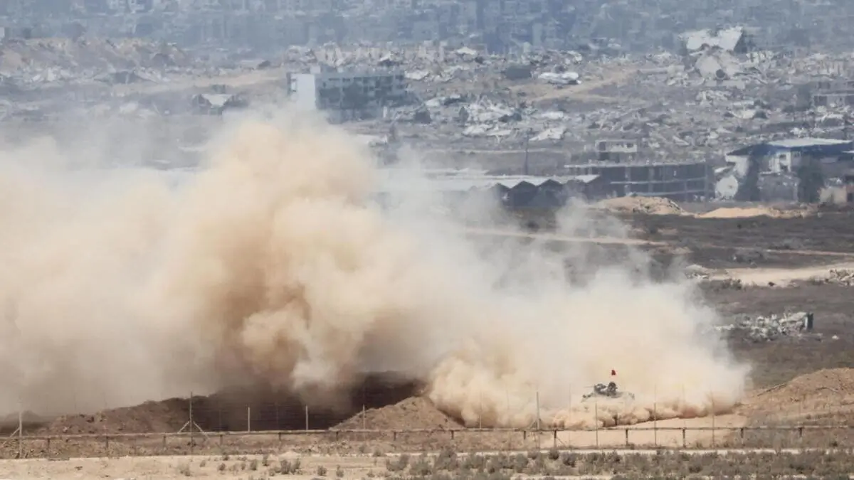 Israele bombarda la Striscia di Gaza, 3 agosto 2025 (Ansa)
