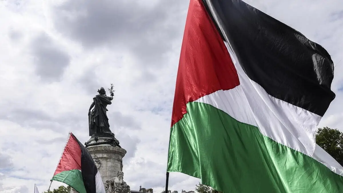 Manifestazione pro Gaza, Parigi, 2 agosto 2025 (Ansa)