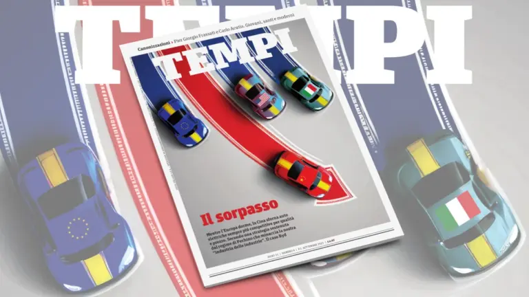 La copertina del numero di settembre 2025 di Tempi, dedicata al caso Byd e al boom delle auto elettriche cinesi