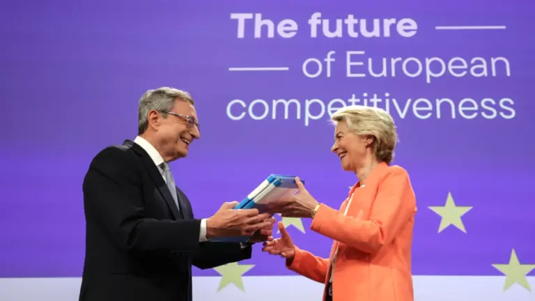 Mario Draghi e Ursula von der Leyen