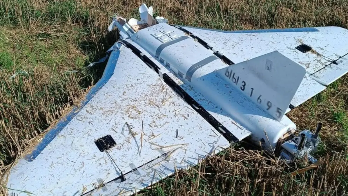 I resti di un drone russo del tipo Bergera rinvenuti in Polonia