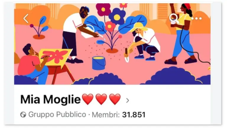 L’immagine del profilo Facebook del gruppo “Mia Moglie”