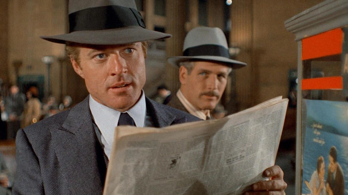 Fotogramma del film “La stangata” di George Roy Hill con Robert Redford e Paul Newman